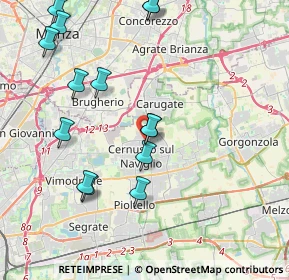 Mappa Via Asiago, 20063 Cernusco sul Naviglio MI, Italia (4.46786)