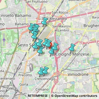 Mappa Via Savona, 20099 Sesto San Giovanni MI, Italia (1.46625)