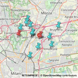 Mappa Via Savona, 20099 Sesto San Giovanni MI, Italia (3.135)