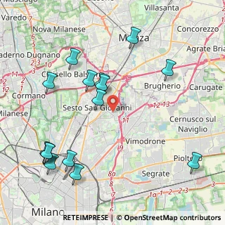 Mappa Via Savona, 20099 Sesto San Giovanni MI, Italia (4.86267)