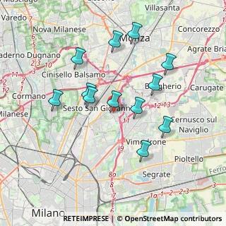 Mappa Via Savona, 20099 Sesto San Giovanni MI, Italia (3.445)