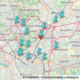 Mappa Via Morganti L., 20099 Sesto San Giovanni MI, Italia (4.27533)