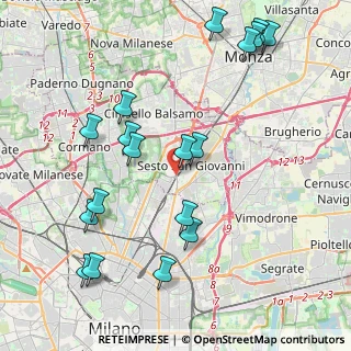 Mappa Via Morganti L., 20099 Sesto San Giovanni MI, Italia (4.74278)