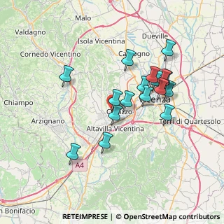 Mappa Via Val Leogra, 36051 Creazzo VI, Italia (6.47471)