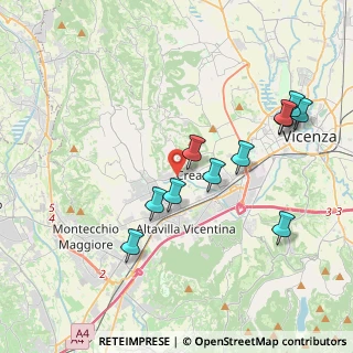 Mappa Via Val Leogra, 36051 Creazzo VI, Italia (3.94364)