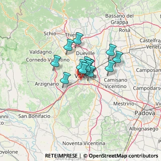 Mappa Via Gino Meldolesi, 36100 Vicenza VI, Italia (7.73143)