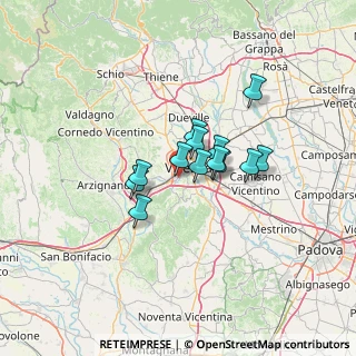 Mappa Via Gino Meldolesi, 36100 Vicenza VI, Italia (8.62923)