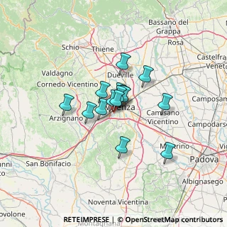 Mappa Via Gino Meldolesi, 36100 Vicenza VI, Italia (7.906)