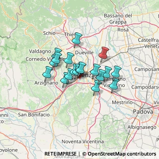 Mappa Via Gino Meldolesi, 36100 Vicenza VI, Italia (8.93579)