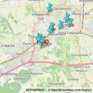 Mappa Via Gino Meldolesi, 36100 Vicenza VI, Italia (1.56182)