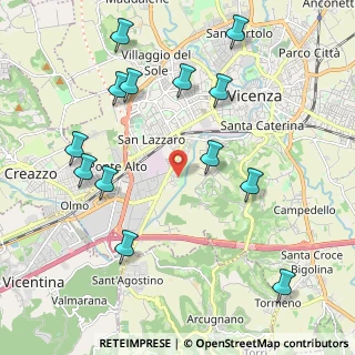 Mappa Via Gino Meldolesi, 36100 Vicenza VI, Italia (2.36462)