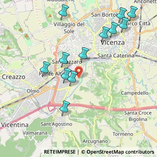 Mappa Via Gino Meldolesi, 36100 Vicenza VI, Italia (2.29)