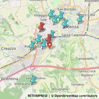 Mappa Via Gino Meldolesi, 36100 Vicenza VI, Italia (1.87154)