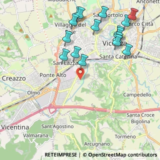 Mappa Via Gino Meldolesi, 36100 Vicenza VI, Italia (2.50938)