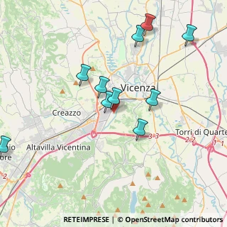 Mappa Via Gino Meldolesi, 36100 Vicenza VI, Italia (4.38818)