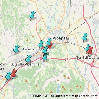 Mappa Via Gino Meldolesi, 36100 Vicenza VI, Italia (4.71538)