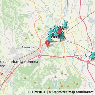 Mappa Via Gino Meldolesi, 36100 Vicenza VI, Italia (2.96091)