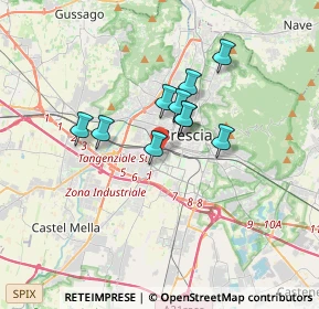 Mappa Via Lombardia, 25125 Brescia BS, Italia (2.92636)