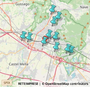 Mappa Via Lombardia, 25125 Brescia BS, Italia (3.05273)