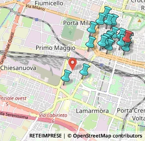 Mappa Via Lombardia, 25125 Brescia BS, Italia (1.158)