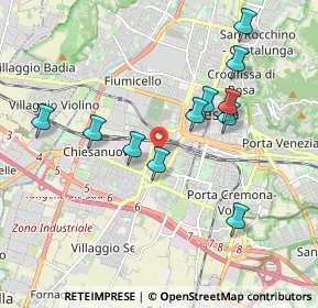 Mappa Via Lombardia, 25125 Brescia BS, Italia (1.84818)