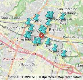 Mappa Via Lombardia, 25125 Brescia BS, Italia (1.46176)