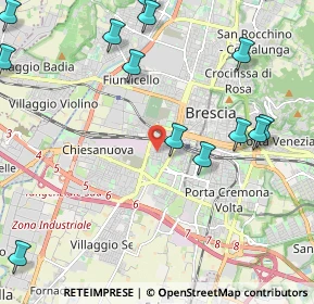 Mappa Via Lombardia, 25125 Brescia BS, Italia (2.976)