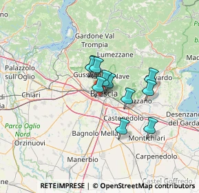 Mappa Via Piemonte, 25125 Brescia BS, Italia (8.81182)