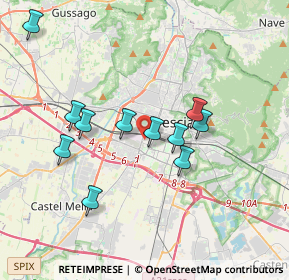 Mappa Via Piemonte, 25125 Brescia BS, Italia (3.37727)