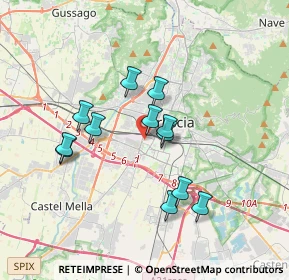 Mappa Via Piemonte, 25125 Brescia BS, Italia (3.0125)