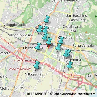 Mappa Via Piemonte, 25125 Brescia BS, Italia (1.39214)