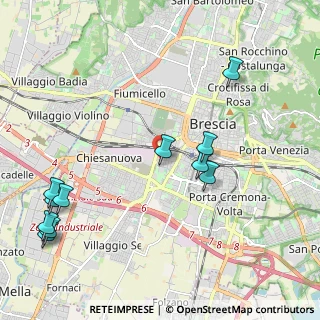 Mappa Via Piemonte, 25125 Brescia BS, Italia (2.52727)