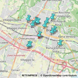 Mappa Via Piemonte, 25125 Brescia BS, Italia (1.595)