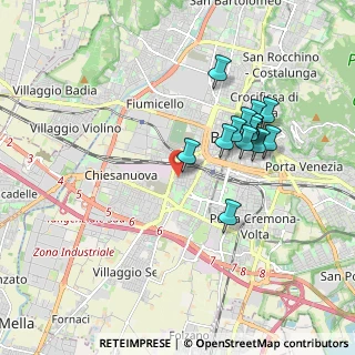 Mappa Via Piemonte, 25125 Brescia BS, Italia (1.68143)