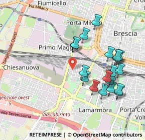 Mappa Via Piemonte, 25125 Brescia BS, Italia (0.9755)