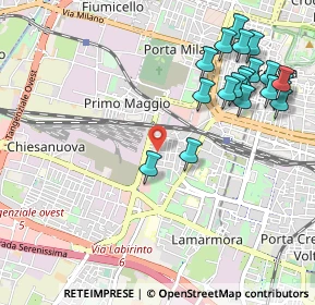 Mappa Via Piemonte, 25125 Brescia BS, Italia (1.213)