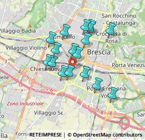 Mappa Via Piemonte, 25125 Brescia BS, Italia (1.46)
