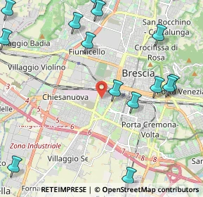 Mappa Via Piemonte, 25125 Brescia BS, Italia (3.02813)