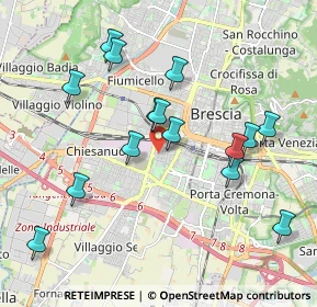 Mappa Via Piemonte, 25125 Brescia BS, Italia (1.96133)