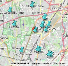 Mappa Via Milanese, 20099 Milano MI, Italia (2.08733)