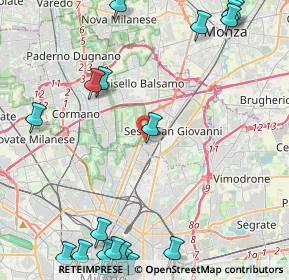 Mappa Via Milanese, 20099 Milano MI, Italia (6.5285)