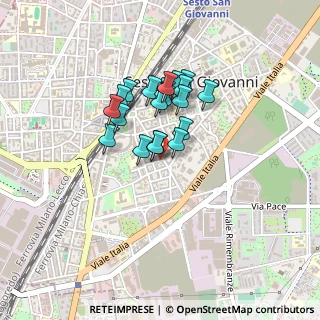 Mappa Via Tino Savi, 20099 Sesto San Giovanni MI, Italia (0.3035)