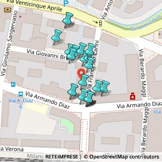 Mappa Via Francesco Carini, 25122 Brescia BS, Italia (0.01364)