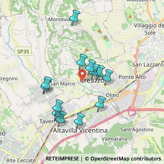 Mappa Viale degli Alpini, 36051 Creazzo VI, Italia (1.71923)