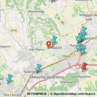 Mappa Viale degli Alpini, 36051 Creazzo VI, Italia (2.93182)