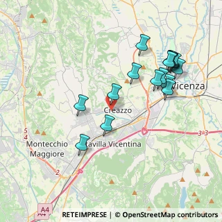 Mappa Viale degli Alpini, 36051 Creazzo VI, Italia (4.02313)