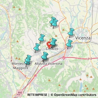 Mappa Viale degli Alpini, 36051 Creazzo VI, Italia (2.91417)