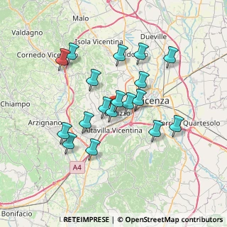 Mappa Viale degli Alpini, 36051 Creazzo VI, Italia (6.30722)