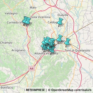 Mappa Viale degli Alpini, 36051 Creazzo VI, Italia (4.59333)