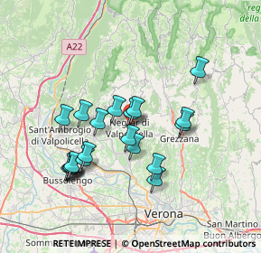 Mappa Via Del Combattente, 37024 Negrar di Valpolicella VR, Italia (6.5615)